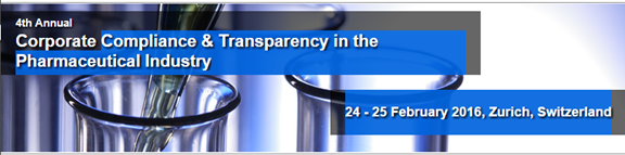 The Fourth Annual Corporate Compliance And Transparency In The Pharmaceutical Industry Europe